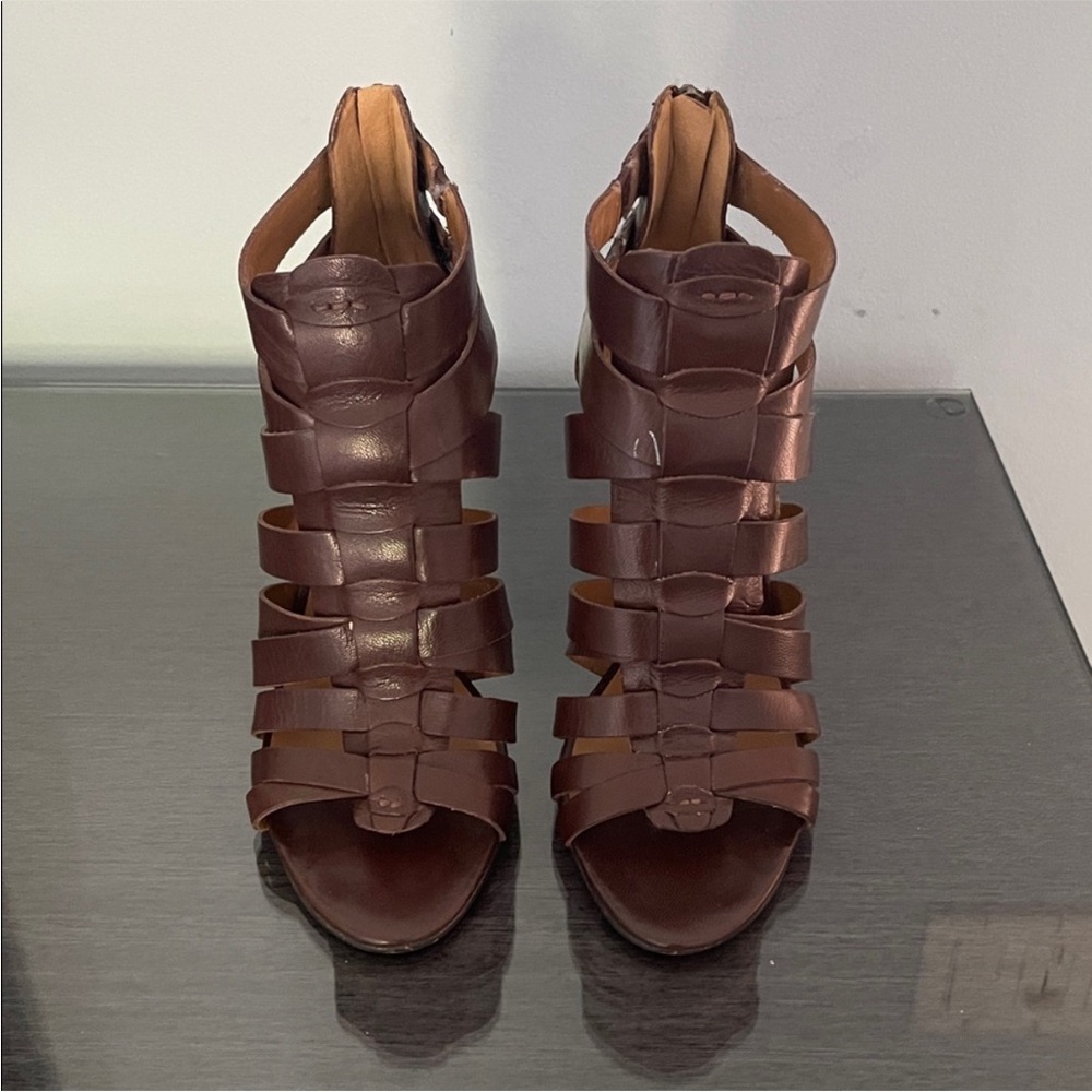 Nine West Dark Brown Strappy Heels